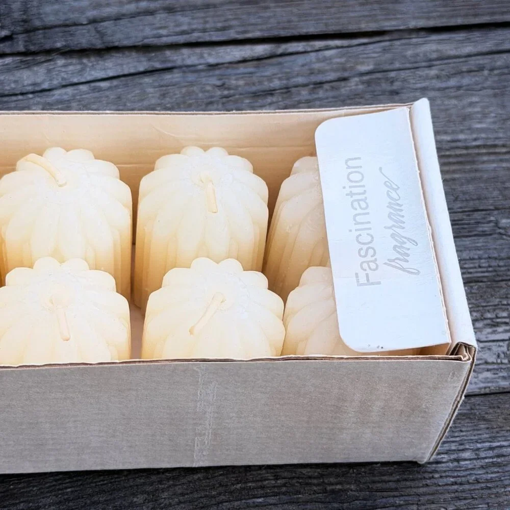 12 Vintage White Forget Me Not American Greetings Fascination Votive Candles